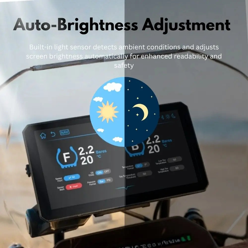 RICOEL Motorcycle Navigation With Wireless CarPlay Android Auto For BMW