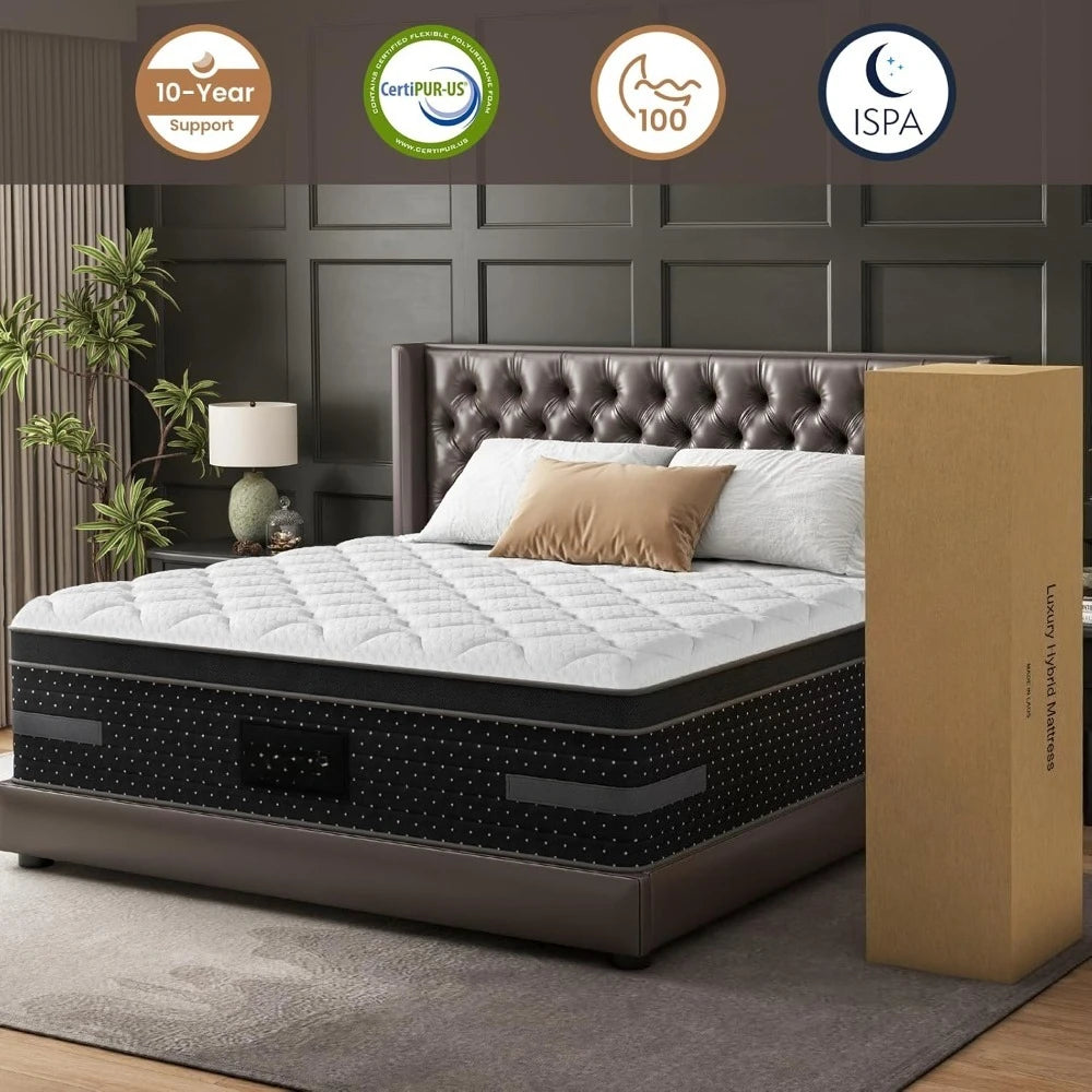 Extra Firm Hybrid Mattress With Air Flow Pocket Springs