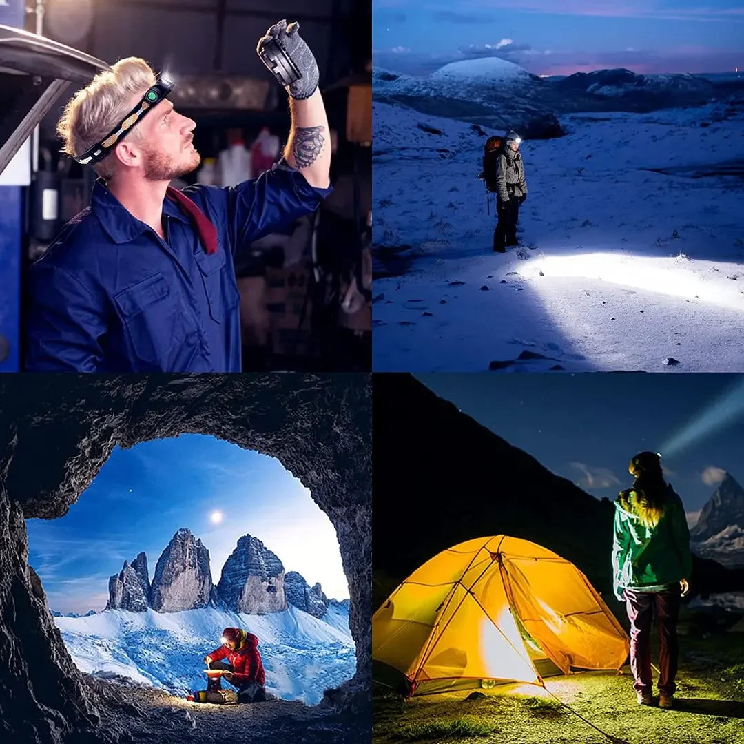 H25L USB Rechargeable 1000LM Headlamp With TN3535 LED 5000K