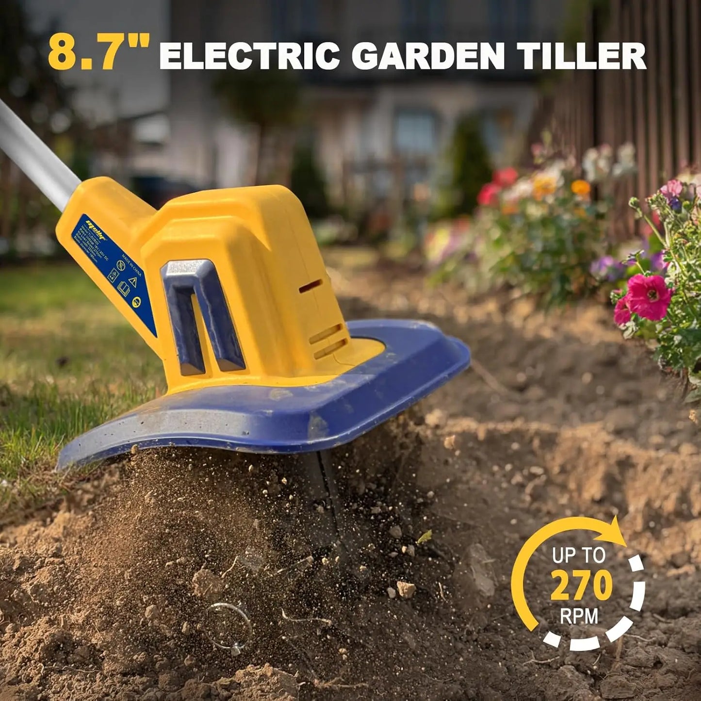 Cordless Tiller Cultivator For Dewalt 20V Battery Tool Only Garden