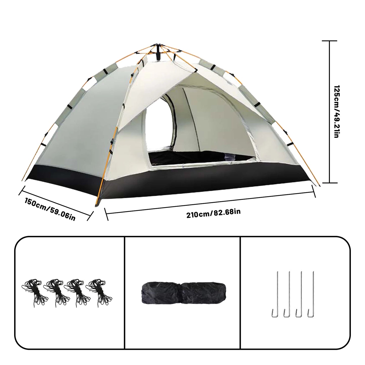 Pakicetus Auto Tent Quick 60 Second Setup Sunshade