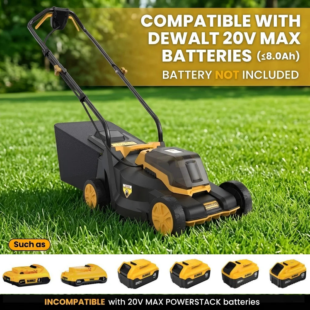 Dovaman Cordless Lawn Mower Compatible With Dewalt 20V Max Battery