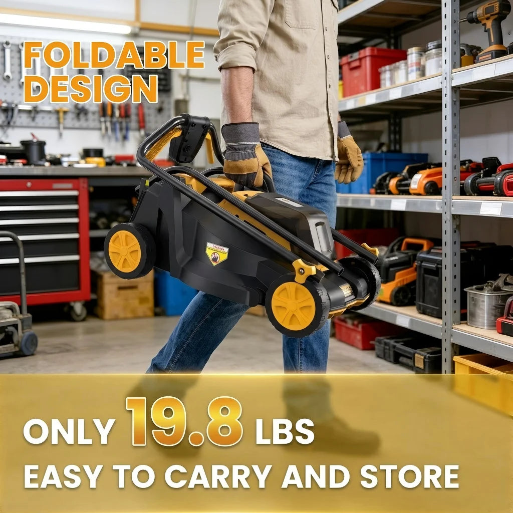 Dovaman Cordless Lawn Mower Compatible With Dewalt 20V Max Battery