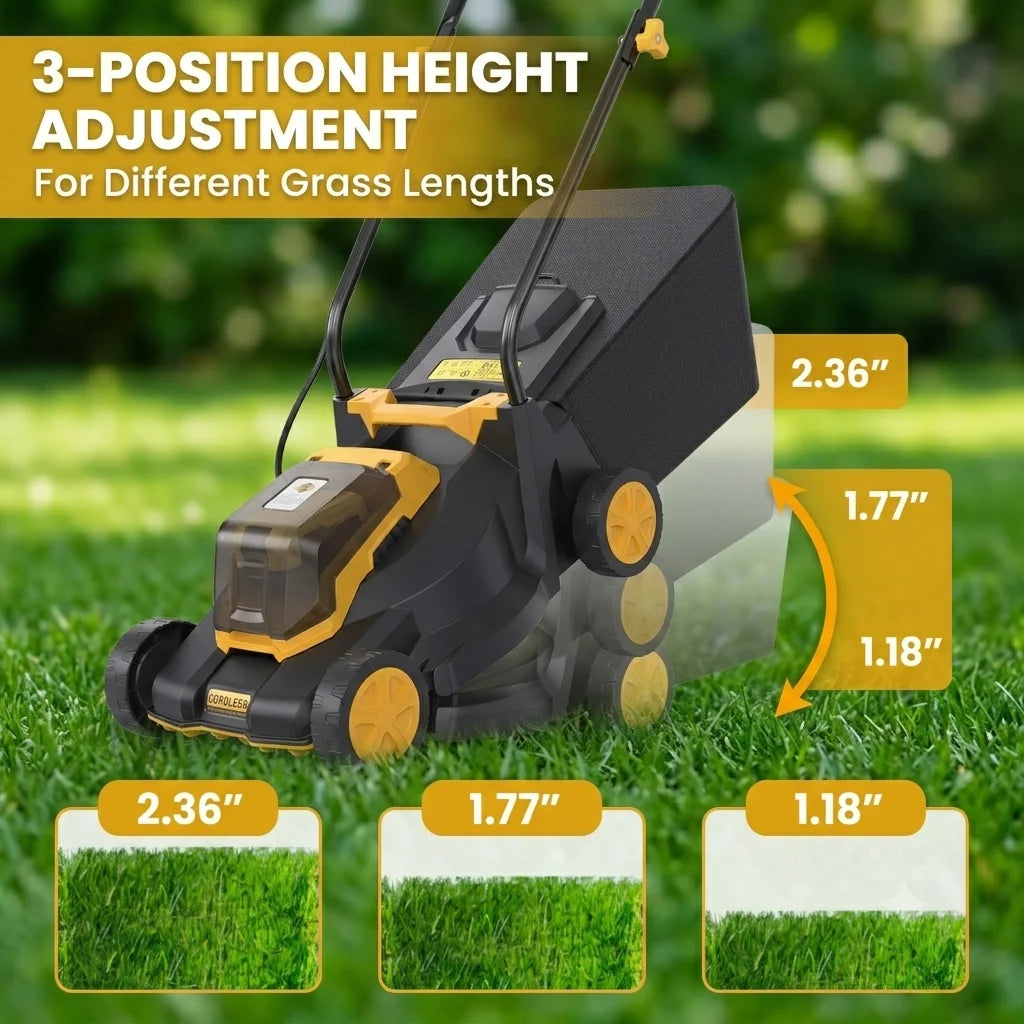 Dovaman Cordless Lawn Mower Compatible With Dewalt 20V Max Battery
