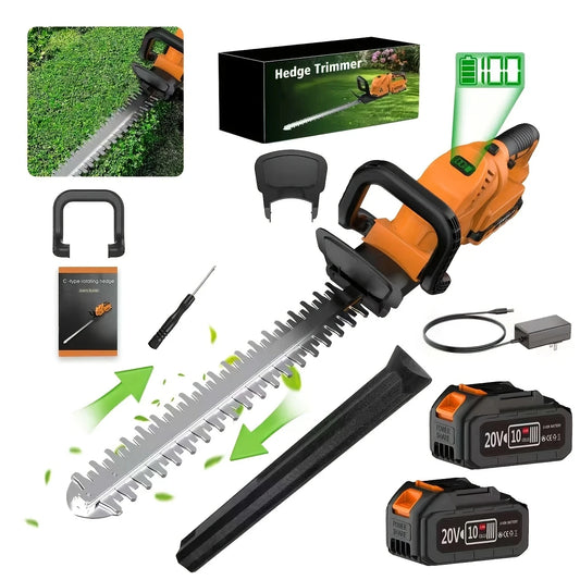 Firehelp Cordless Hedge Trimmer Pruner 20V Battery Powered