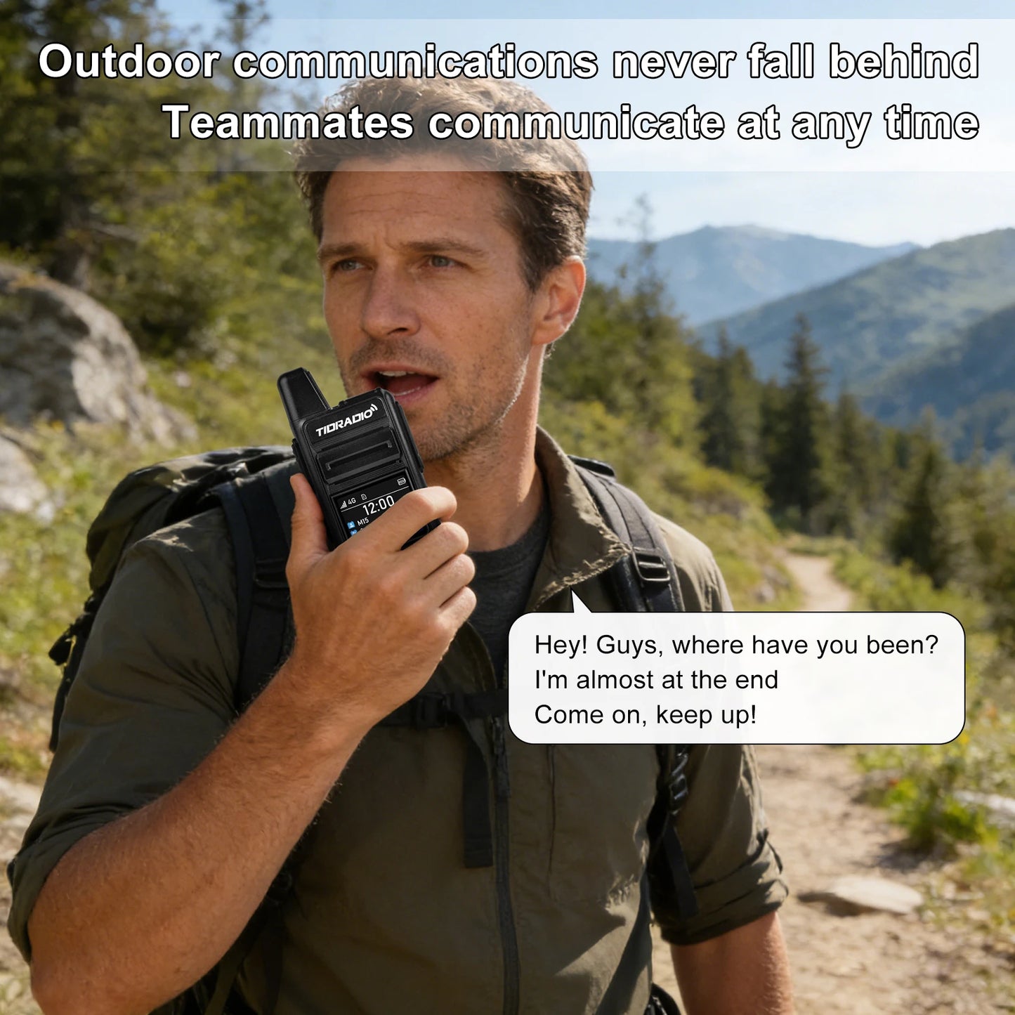 TIDRADIO TD-M15 Global POC Radio 4G Long Range Walkie Talkie