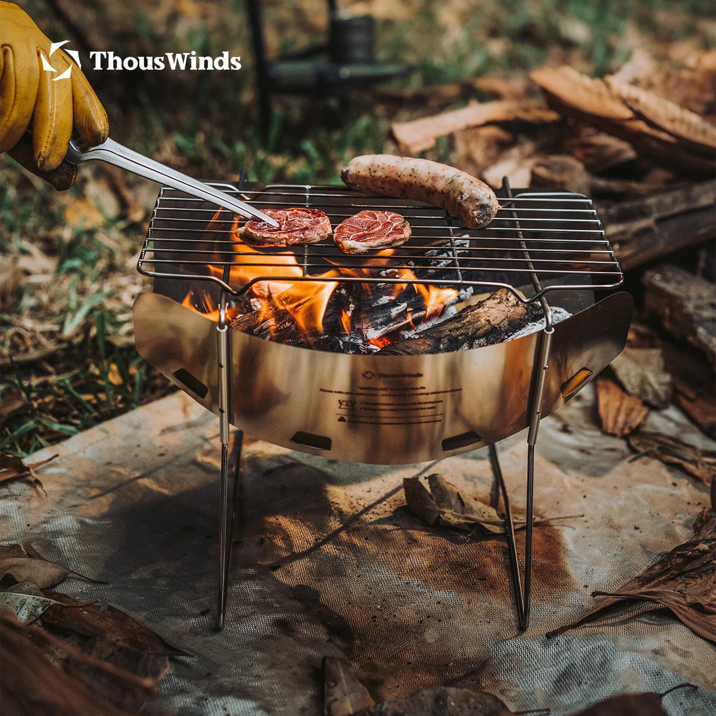 Thous Winds Hanablaze Ultralight Foldable Outdoor Wood Stove Fire Pit