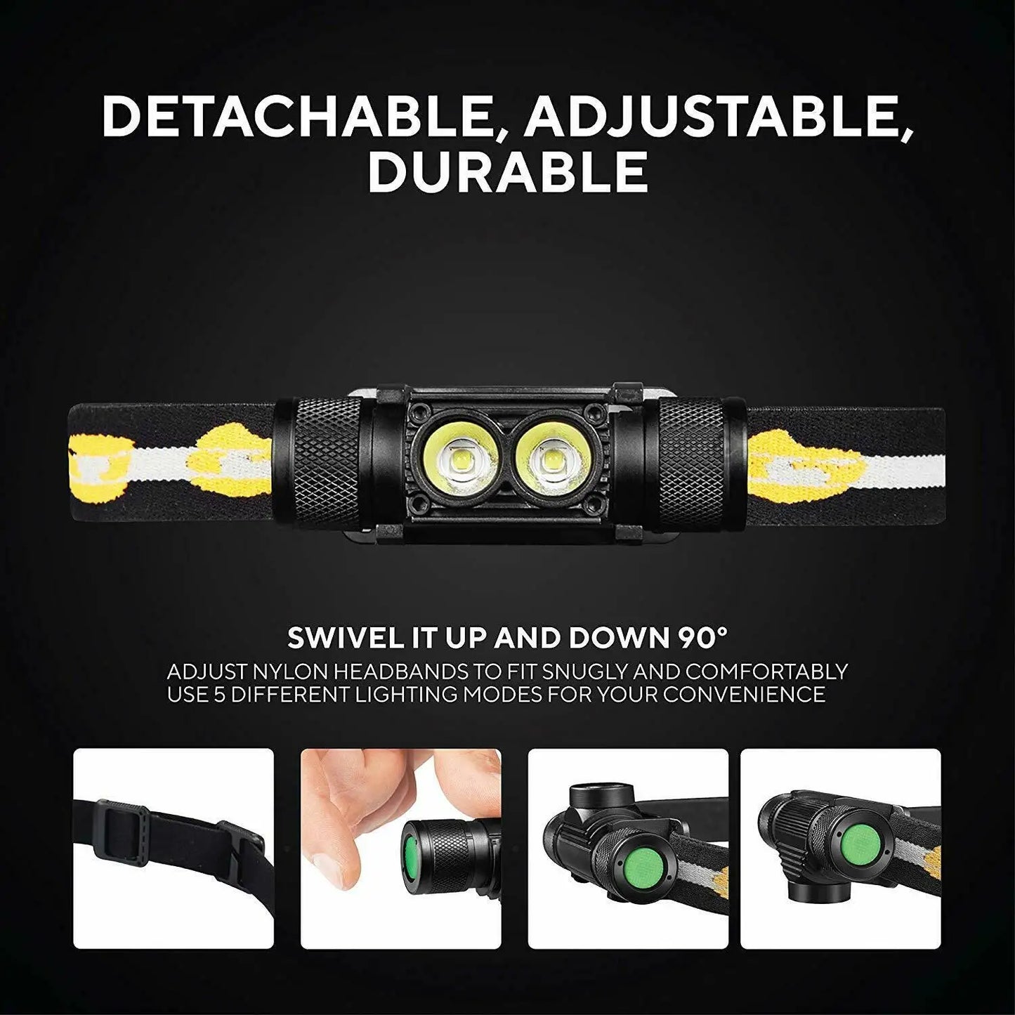 Sofirn H25S Mini LED Headlamp 1200 Lumen USB Rechargeable
