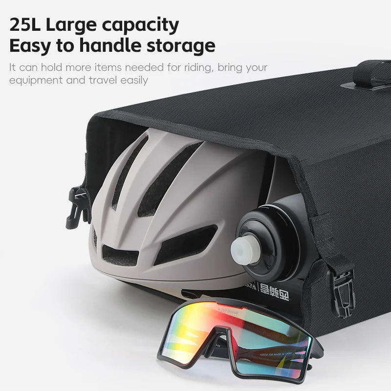 West Biking Double Sided Portable Pannier Waterproof Bike Bag