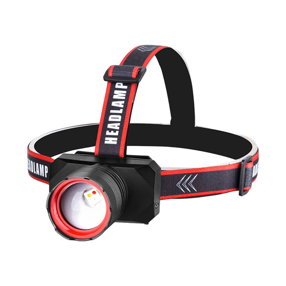 FZCSPEED Rechargeable Three Light Headlamp White LED Waterproof Camping Outdoor