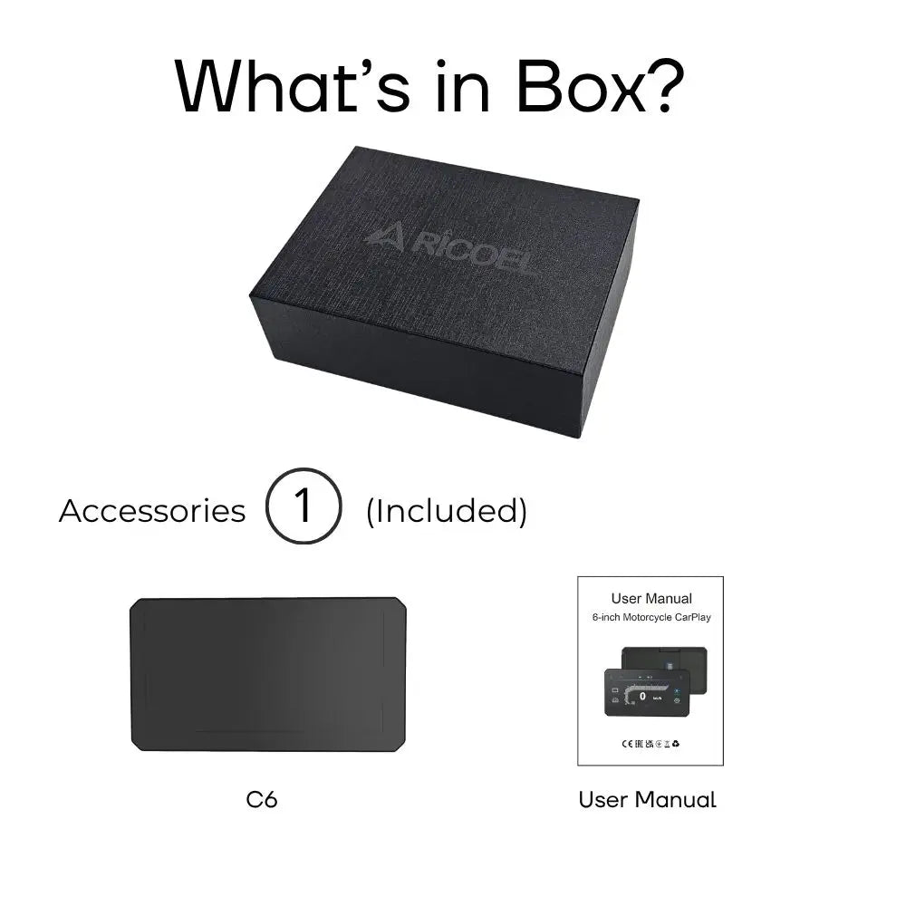 RICOEL Motorcycle Navigation With Wireless CarPlay Android Auto For BMW