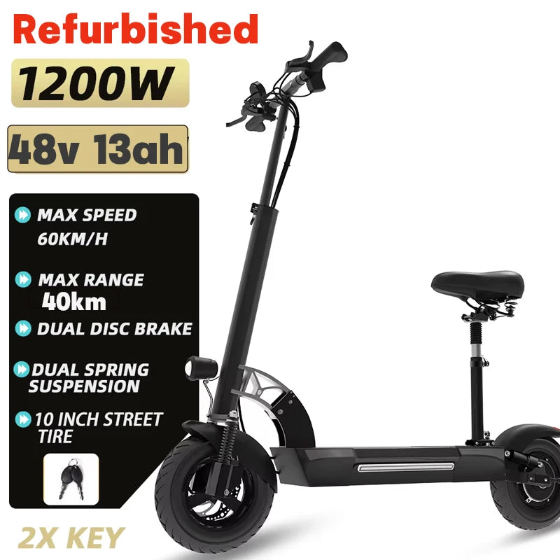 Jueshuai Outdoor Electric Scooter 1000W 48V-72V Fast Off Road Foldable