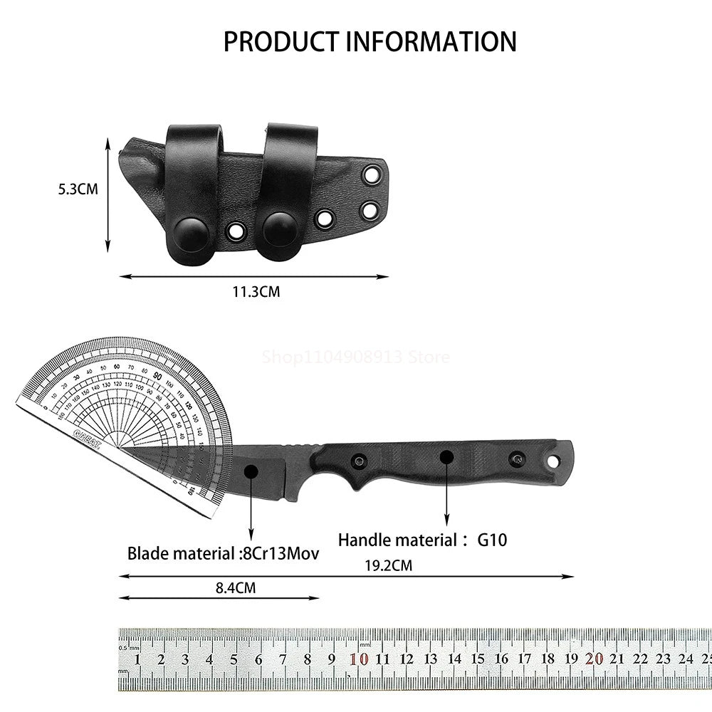 Wilderness Escape Multi Knife Stainless Steel 8Cr13Mov G10 Handle