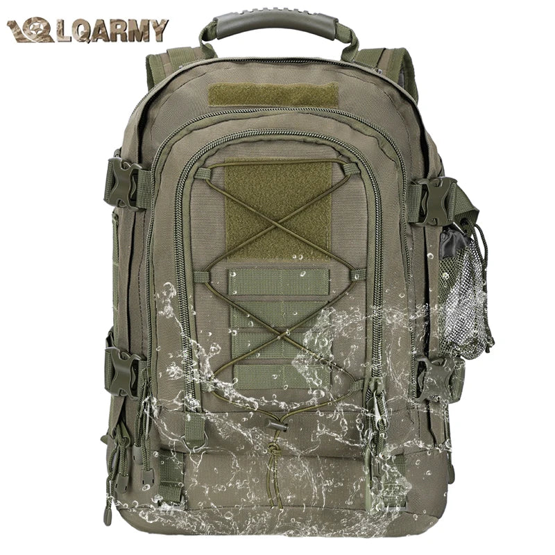 LQARMY Tactical Backpack Molle Assault Pack For Camping