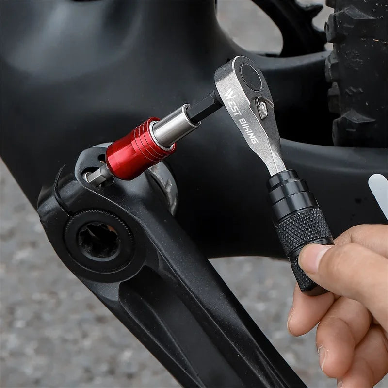 West Biking Professional Bike Tools Portable Ratchet Wrench Kit