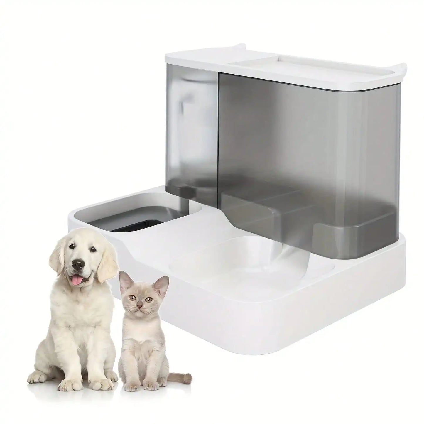 Automatic Cat Feeder and Water Dispenser Set