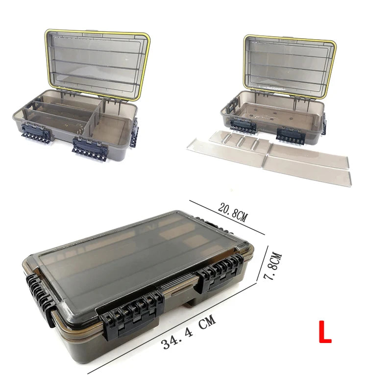 Large Capacity Waterproof Fishing Tackle Box For Hooks And Bait