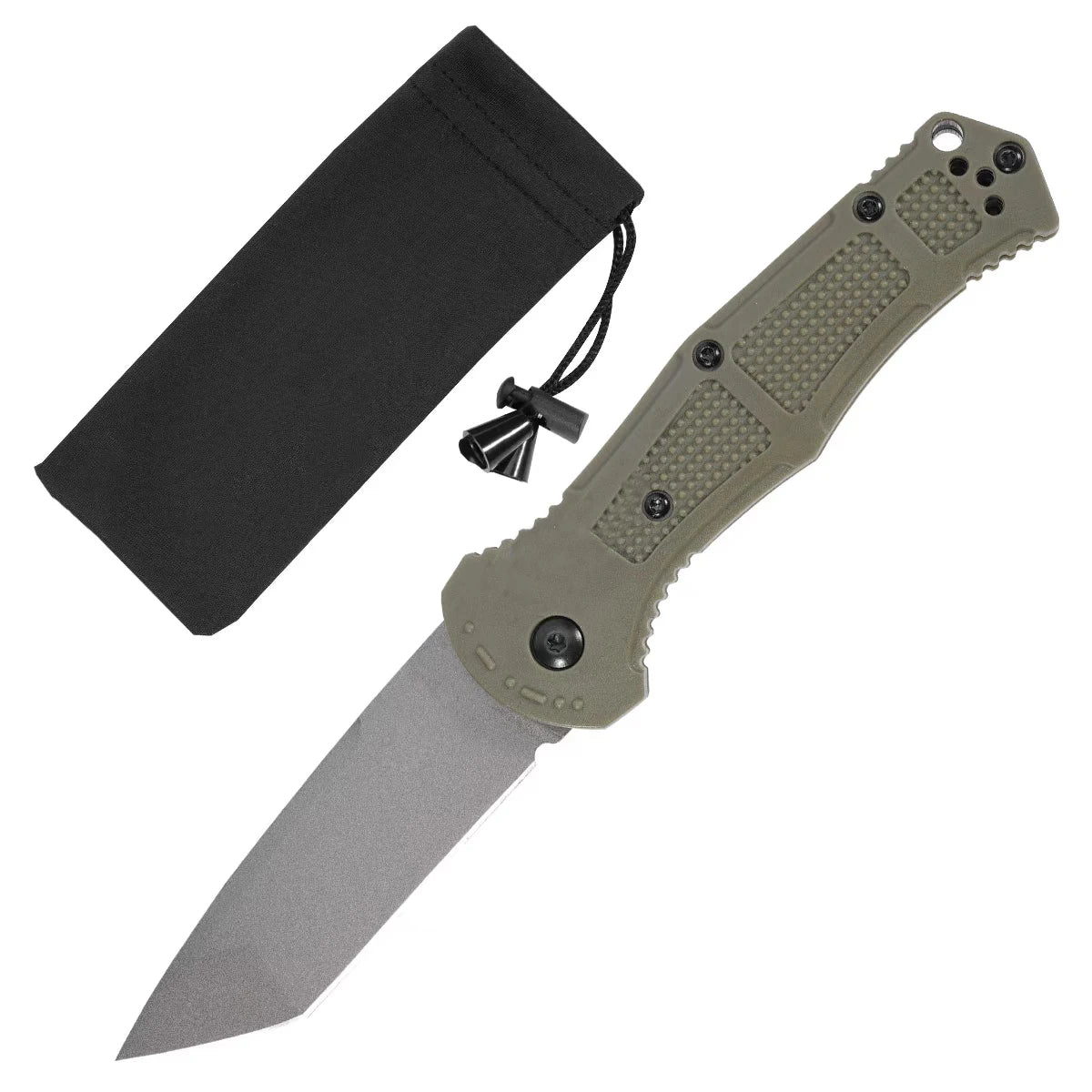 No Outdoor EDC Folding Pocket Knife D2 Steel Blade