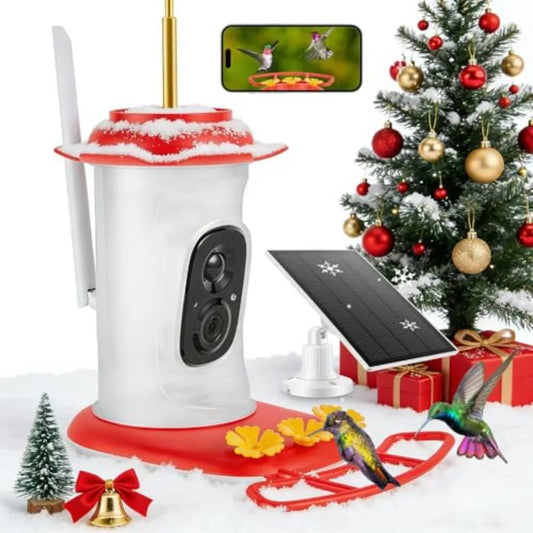 SHXI Smart Hummingbird Feeder With 2K HD Camera Bird Identification