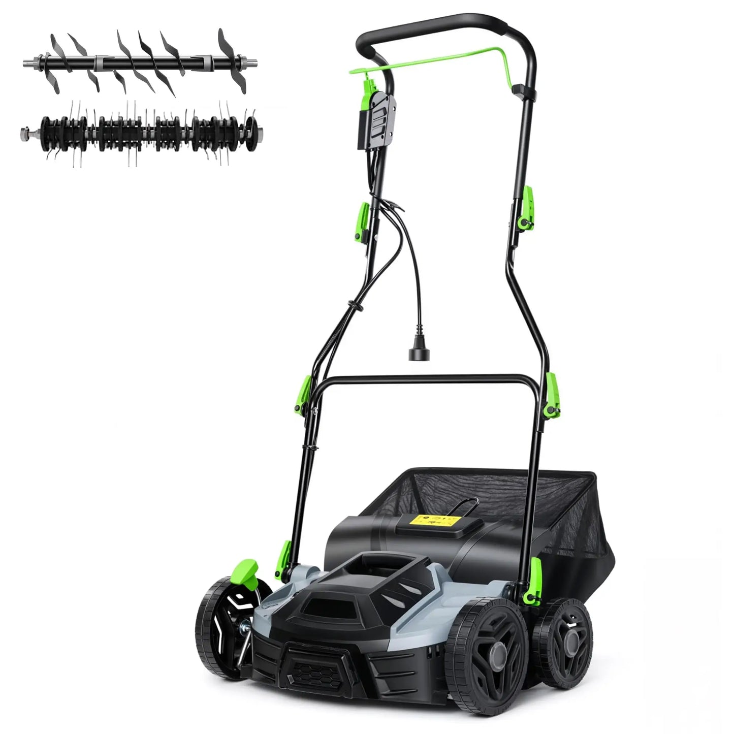 15.5 Amp Electric Lawn Dethatcher Scarifier 2-in-1