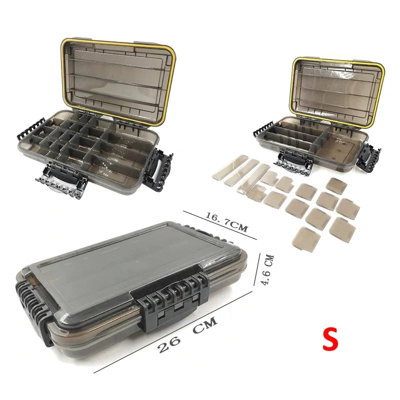 Large Capacity Waterproof Fishing Tackle Box For Hooks And Bait