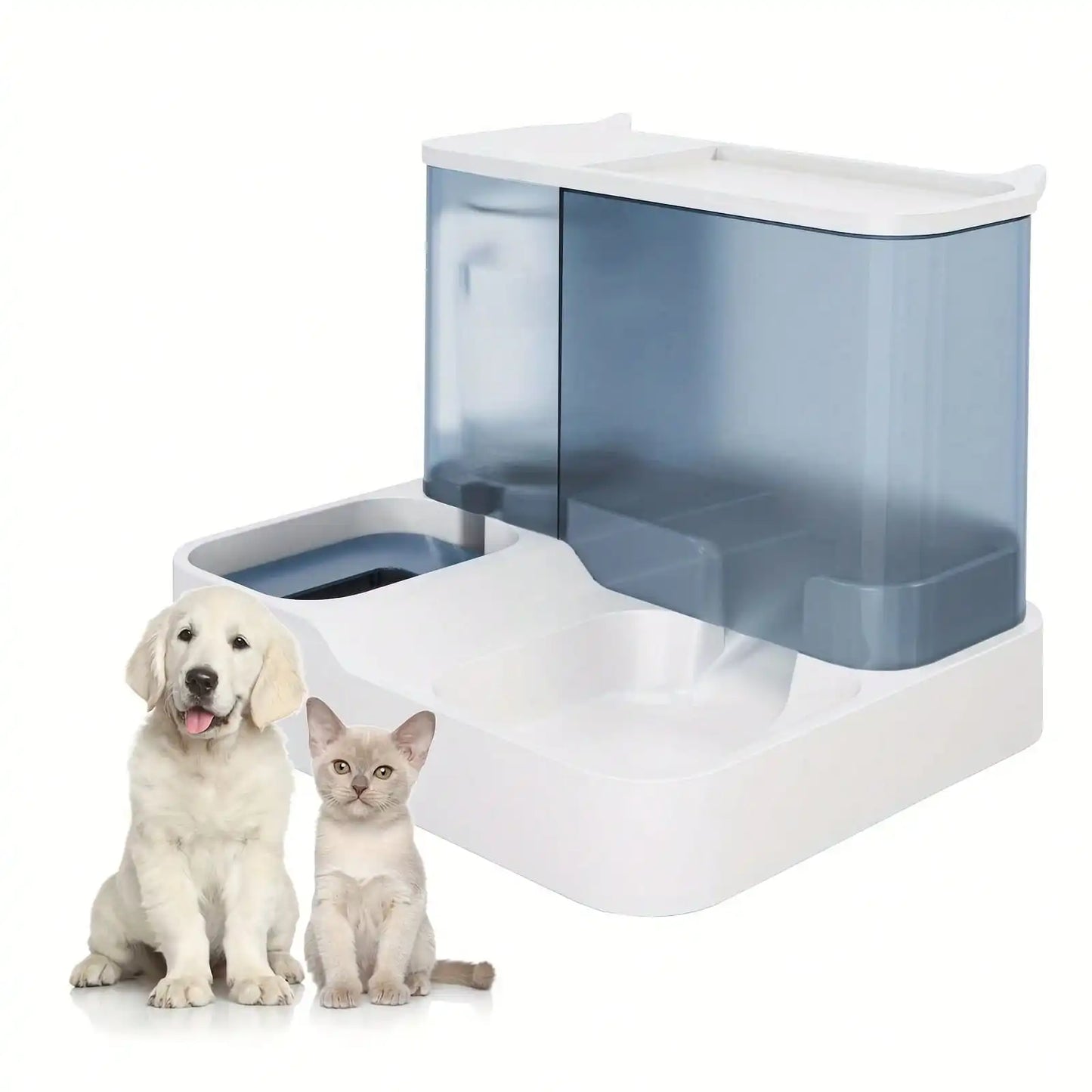 Automatic Cat Feeder and Water Dispenser Set