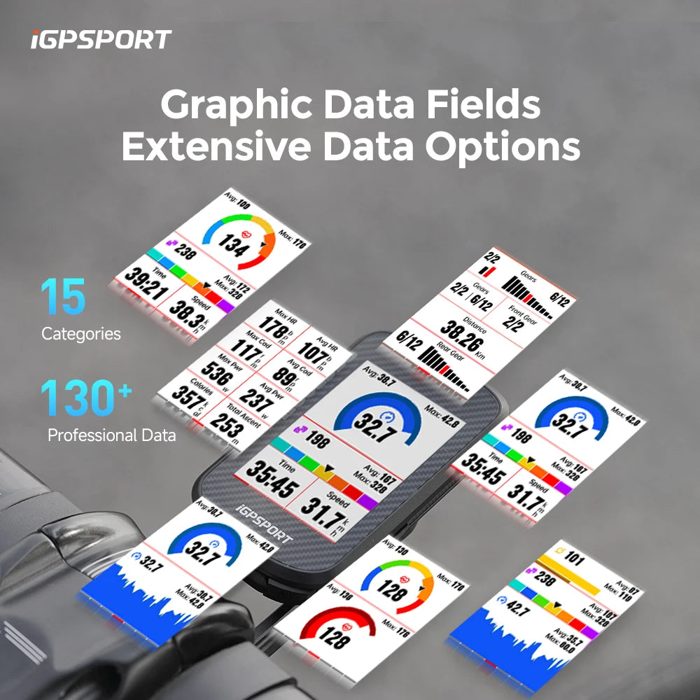 iGPSPORT BSC300T Touch Screen Global Map Bike Computer For EBike