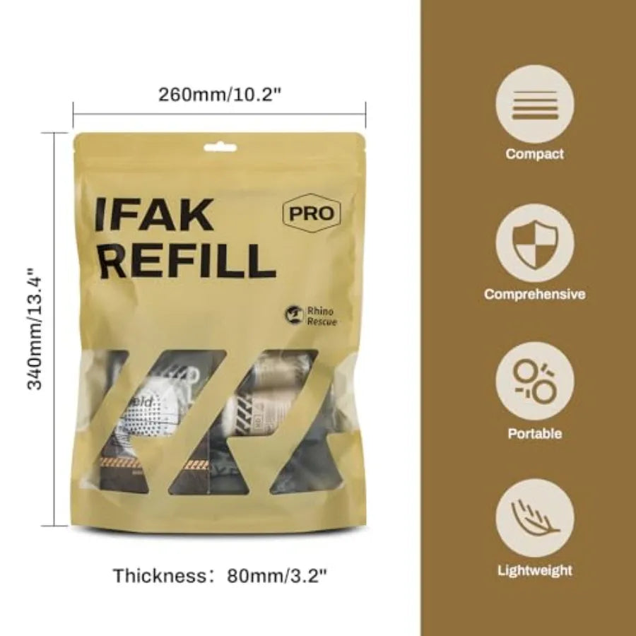 IFAK Refill Kit 17Pcs CAT Gen7 Tourniquet Emergency First Aid