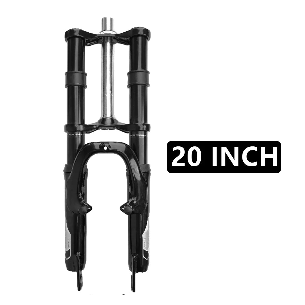 Deceleration Bicycle Front Fork, Mountain Bike Suspension Fork, MTB Double Shoulder Shock Absorber, 20 ", 24", 26"