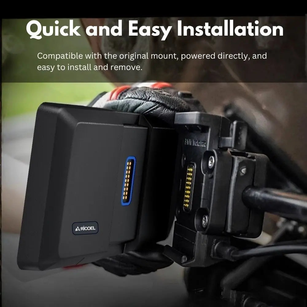 RICOEL Motorcycle Navigation With Wireless CarPlay Android Auto For BMW