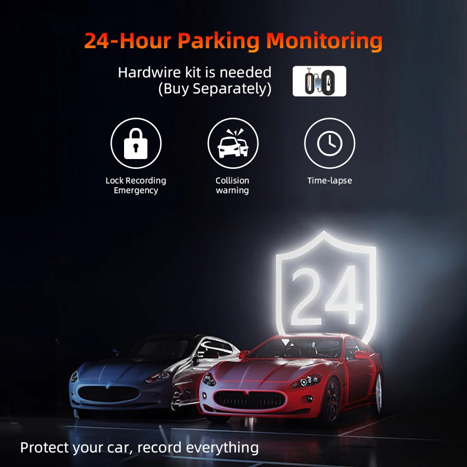 Acceo 4K Dashcam With Dual Channel Recording ADAS GPS