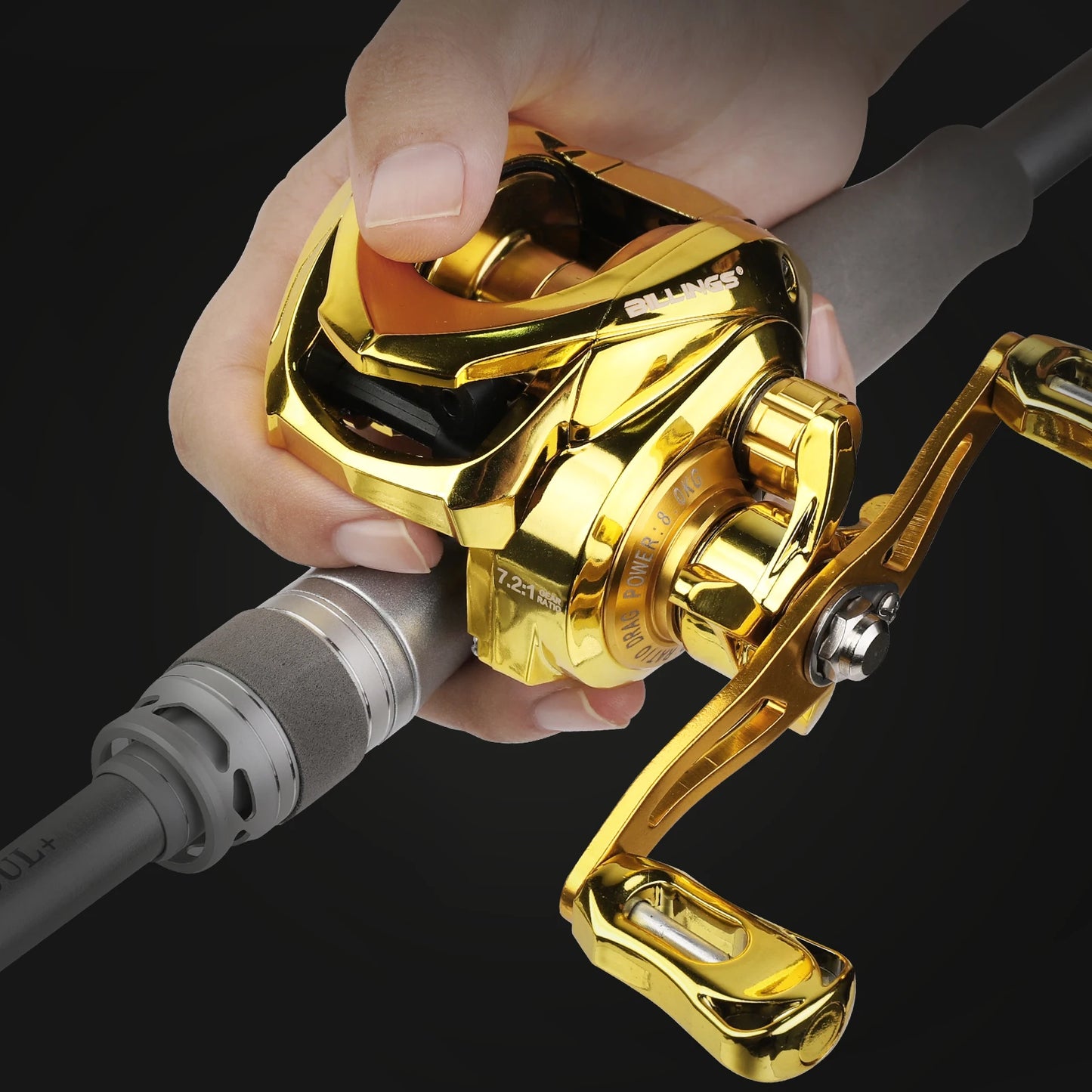 Billings Baitcasting Reel 7 To 1 High Speed Gear Bearings