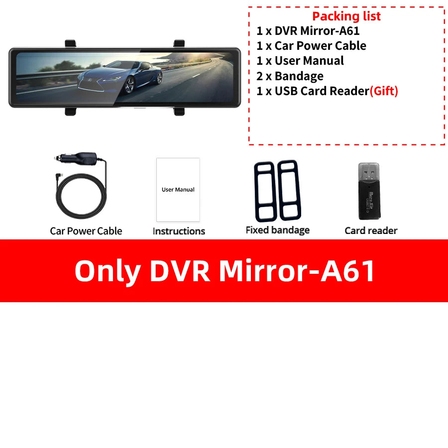 Acceo 4K Dashcam With Dual Channel Recording ADAS GPS