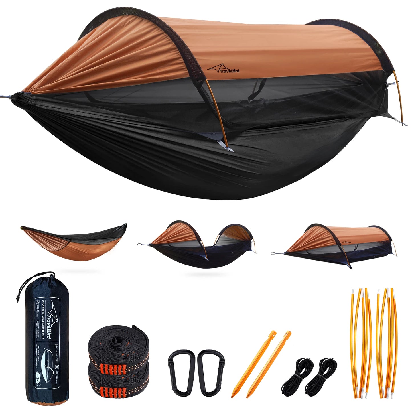 Travel Bird Outdoor Hammock With Mosquito Net For Camping