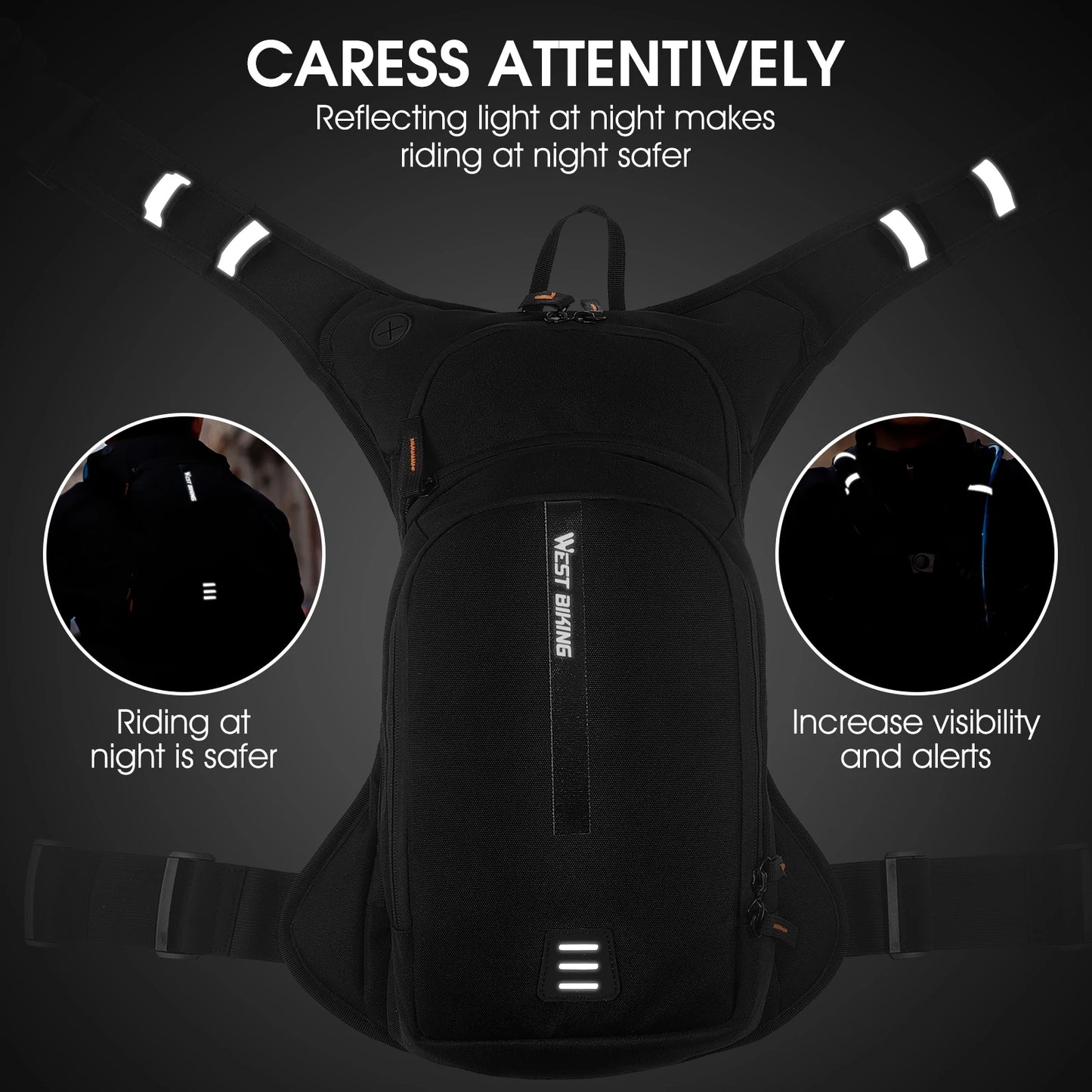 West Biking Hydration Backpack Ergonomic Cycling Harness For Outdoors