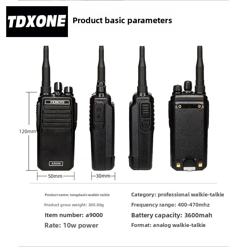 TDXONE Walkie Talkie Two Way Radio Long Range Kilometers Hunting