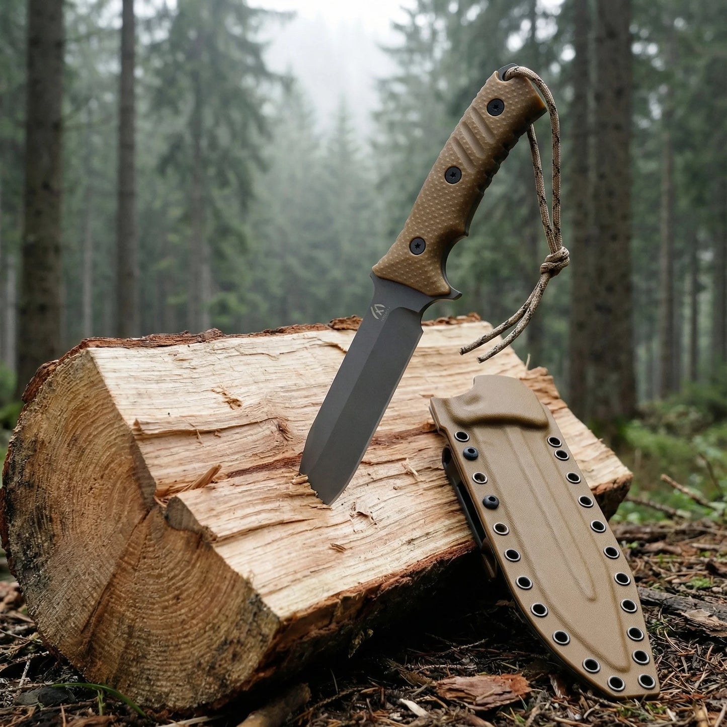 Huangfu Fixed Blade Knife With Cover For Outdoors And Survival
