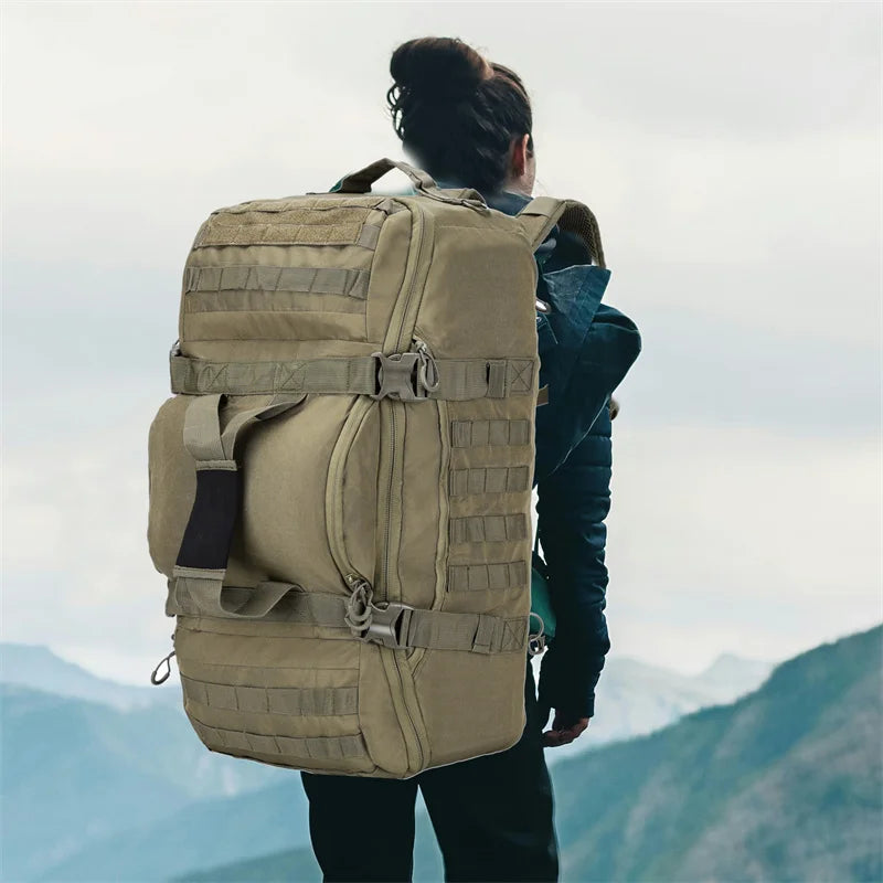 LQARMY Outdoor Molle Tactical Backpack for Hiking Camping Travel