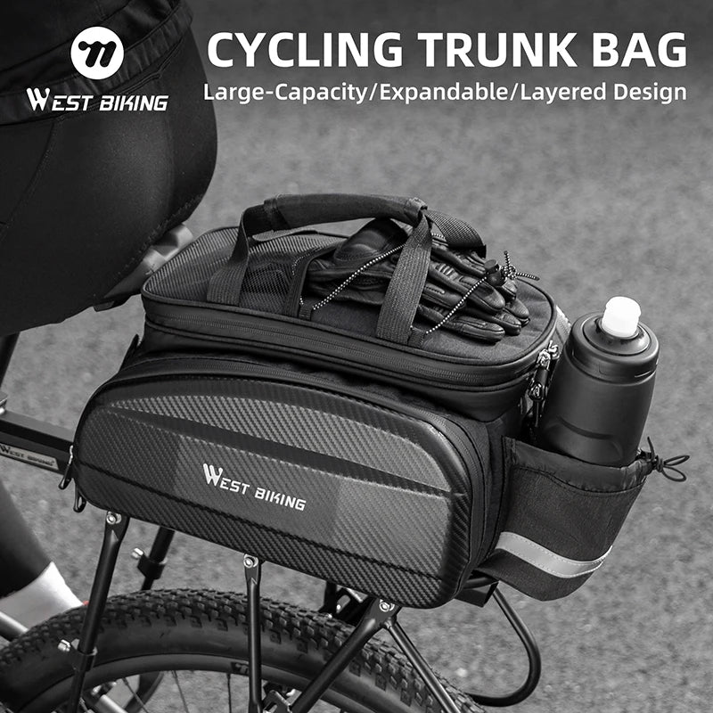 West Biking Large Capacity EVA Bicycle Rear Seat Bag MTB