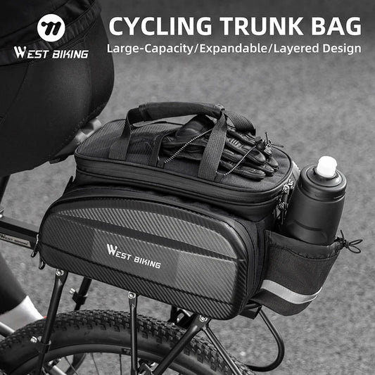 West Biking Large Capacity EVA Bicycle Rear Seat Bag MTB