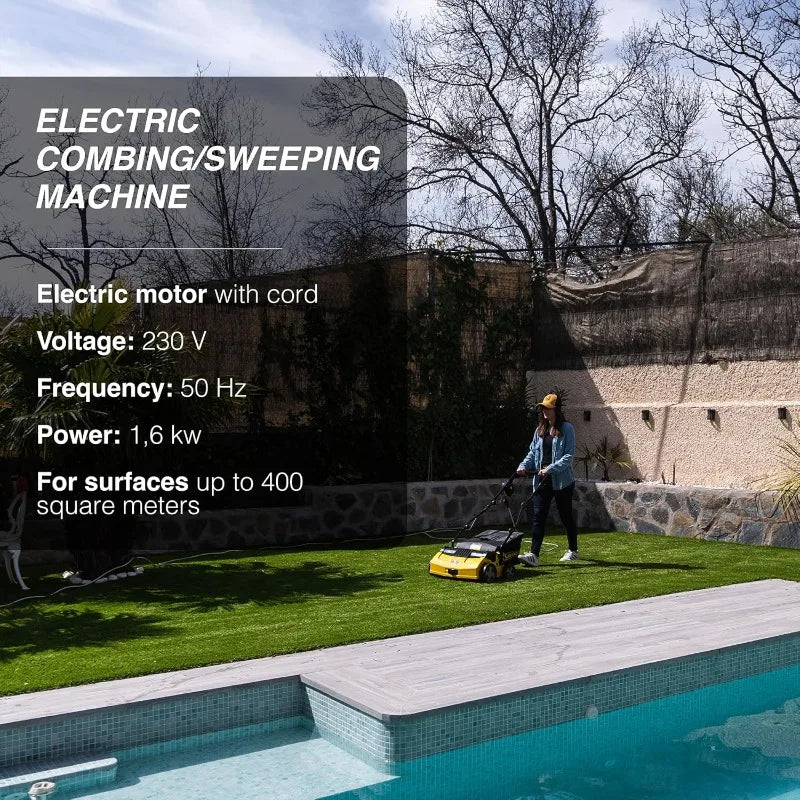 Turf Vacuum Sweeper For Synthetic Grass 1600W Corded Electric