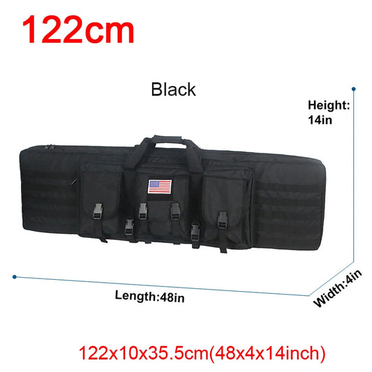 LQARMY Tactical Double Rifle Case Molle Bag Sniper