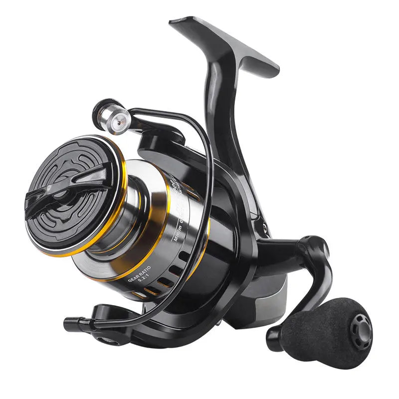 Two Hand Rotating Fishing Reel HE1000 7000 Series Aluminum Body