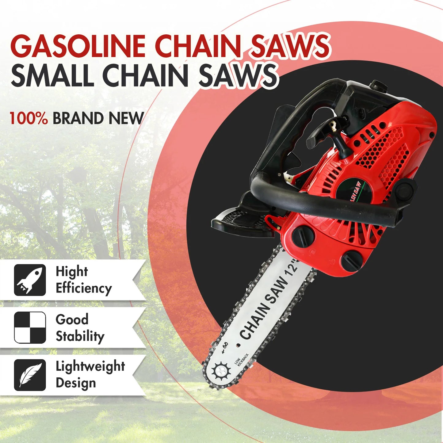 Cordless Chainsaw 1000W Lightweight Portable Wood Cutting for Farm