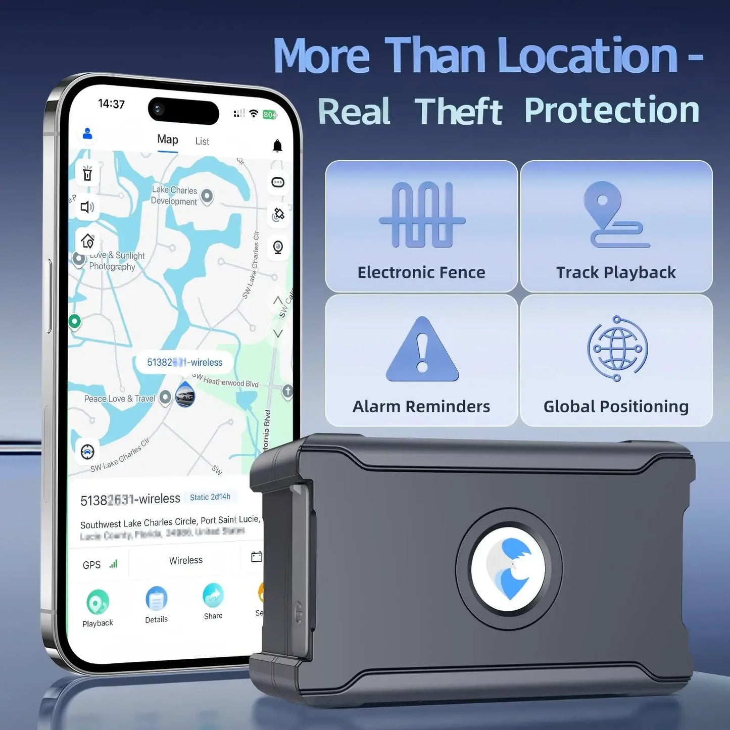 Wanwaytech Wireless GPS Tracker Car Anti Theft Real Time Locator