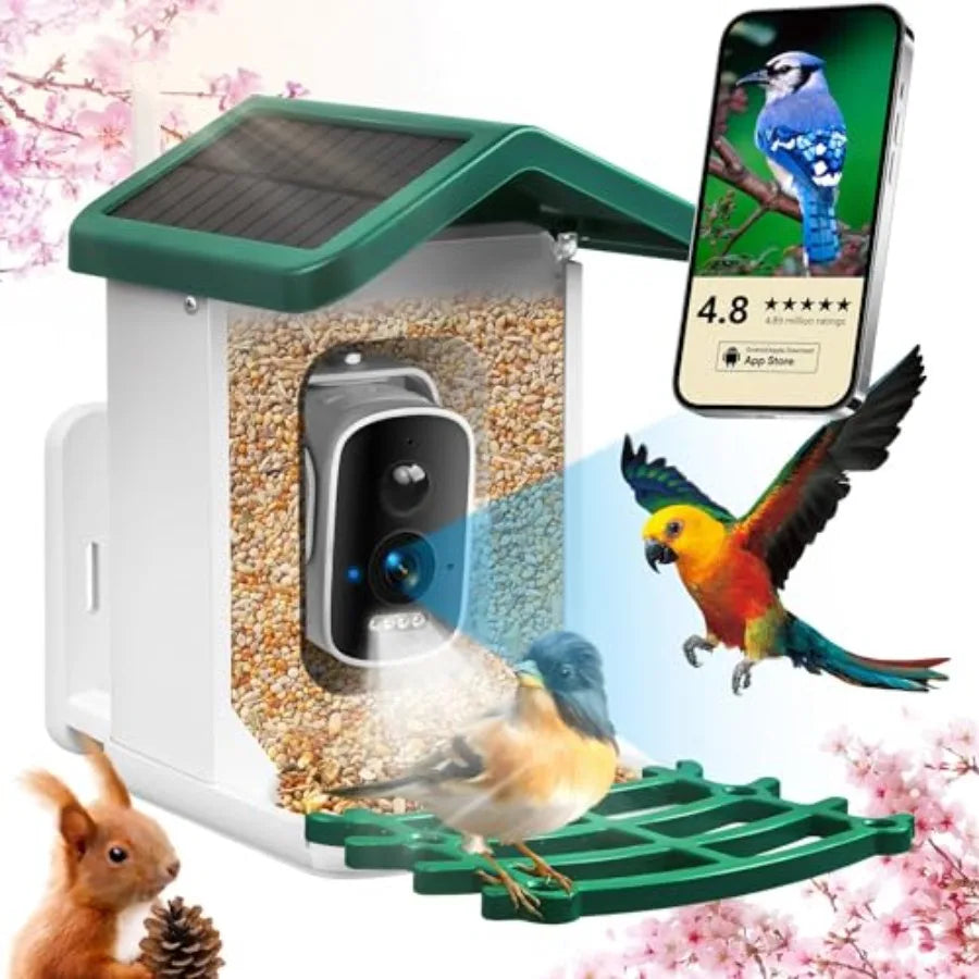 SHXI Smart Bird Feeder With Camera AI Species Identification