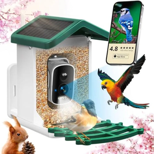 SHXI Smart Bird Feeder With Camera AI Species Identification