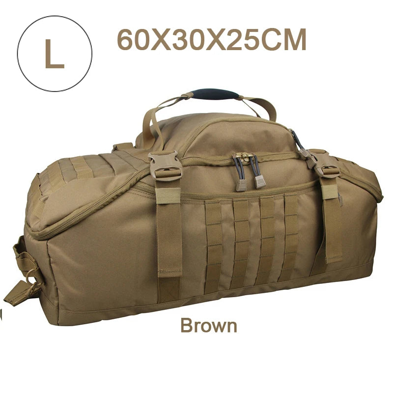 LQARMY Outdoor Molle Tactical Backpack for Hiking Camping Travel