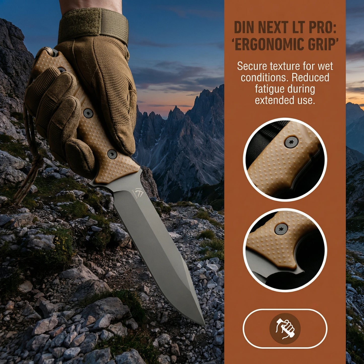 Huangfu Fixed Blade Knife With Cover For Outdoors And Survival