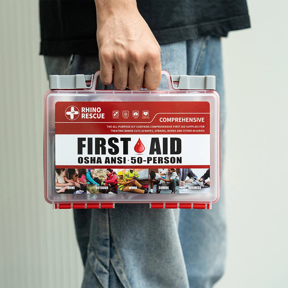 Rhino Rescue Complete First Aid Kit for Home and Office
